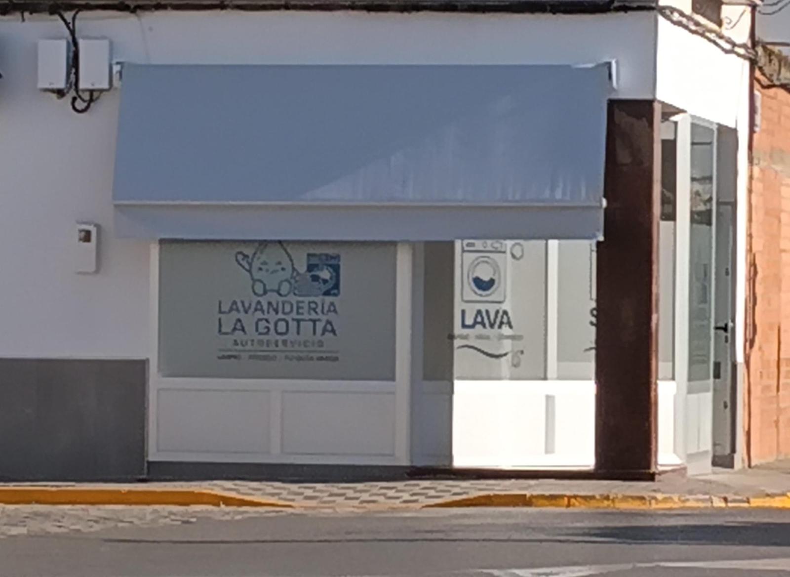 Fachada de Lavandería La Gotta